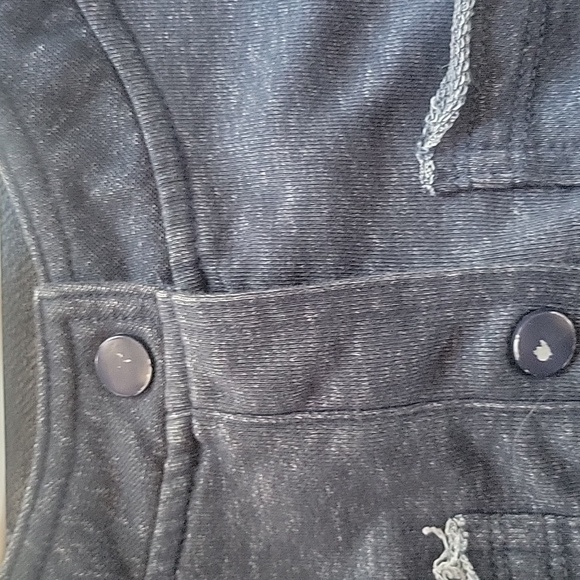 Anthropologie Daily Practice Utility Jumpsuit Blue Tie Waist - Picture 7 of 10